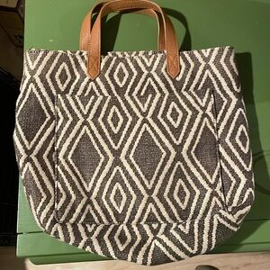 Thirty one purse or small tote bag. Tan and cream.